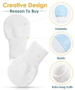 Newborn Baby Mittens Anti Scratch Baby Mittens No Scratch Mittens Baby Gloves for 0-6 Months Boys Girls(6 Pairs) - Image 5